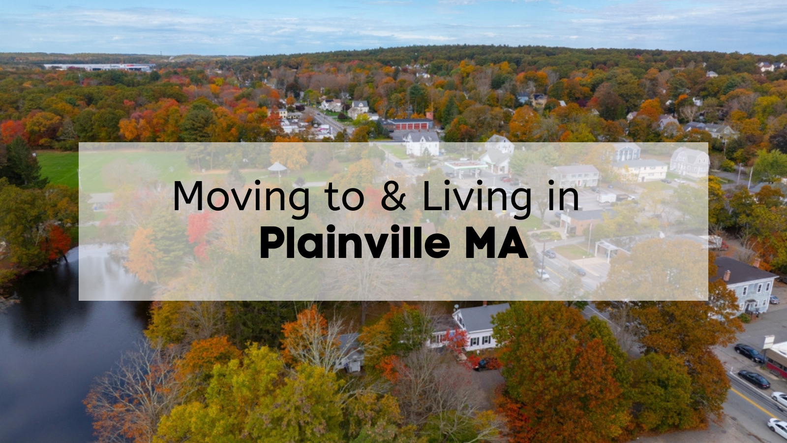 A vibrant scene of Plainville, MA, highlighting the charm of moving and settling into this friendly town.
