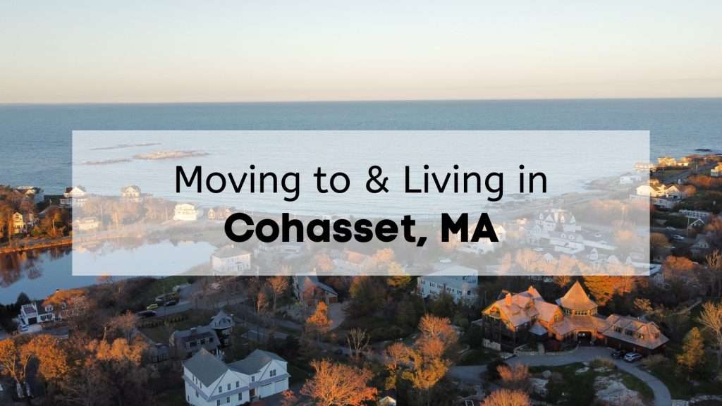 Beautiful view of residential area in Cohasset, Massachusetts.