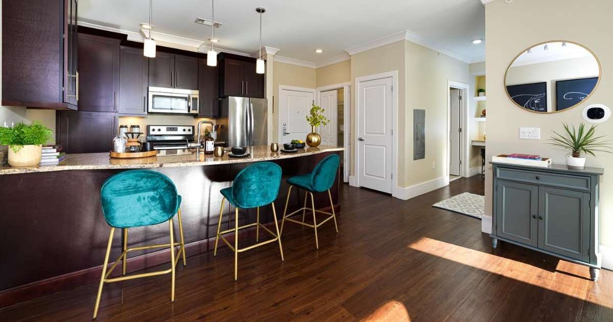 The interior of an apartment at Matrix Hudson