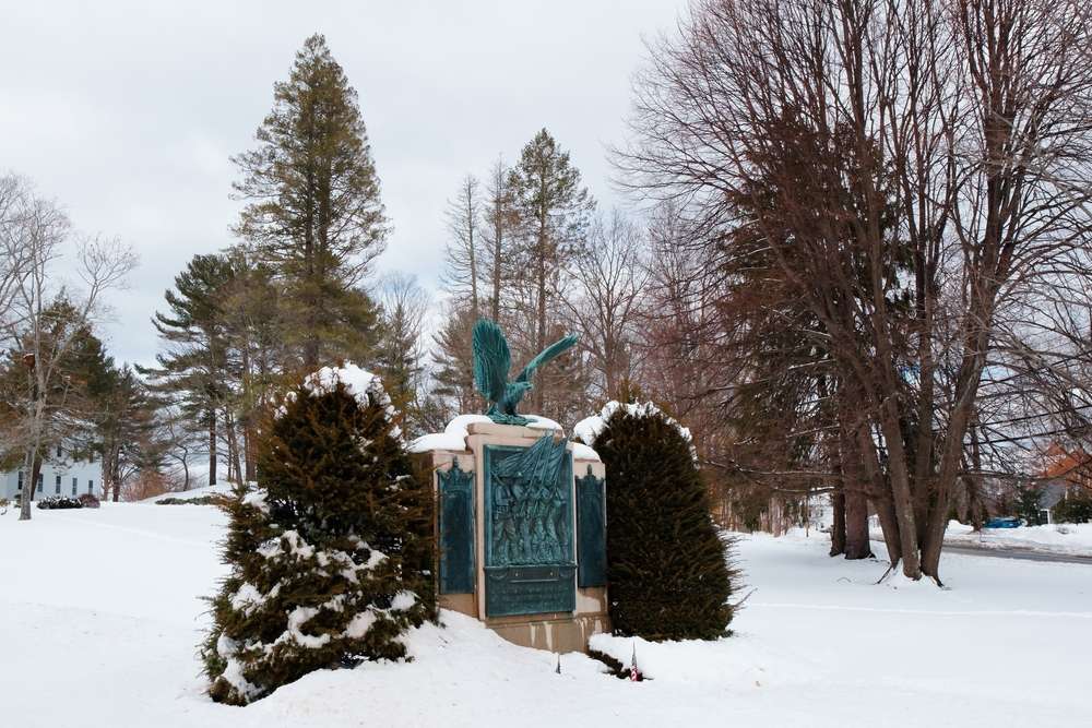 The rolling hills of northborough ma on a cloudy day 
