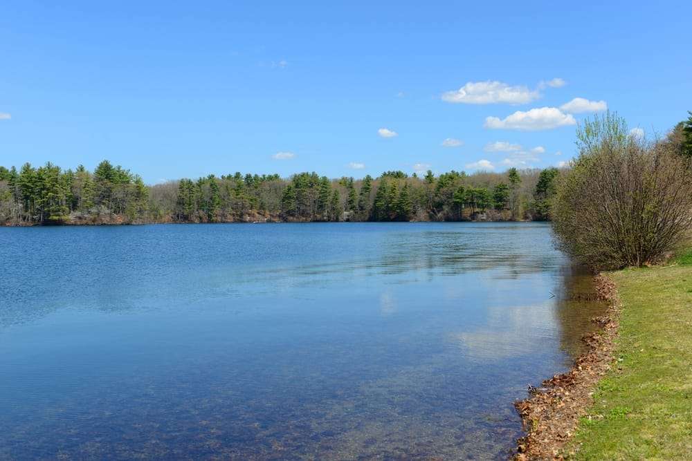 A sunny day at Webster Lake in Webster MA