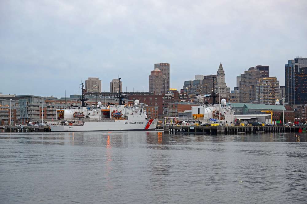 A view of nearby boston from spencer ma